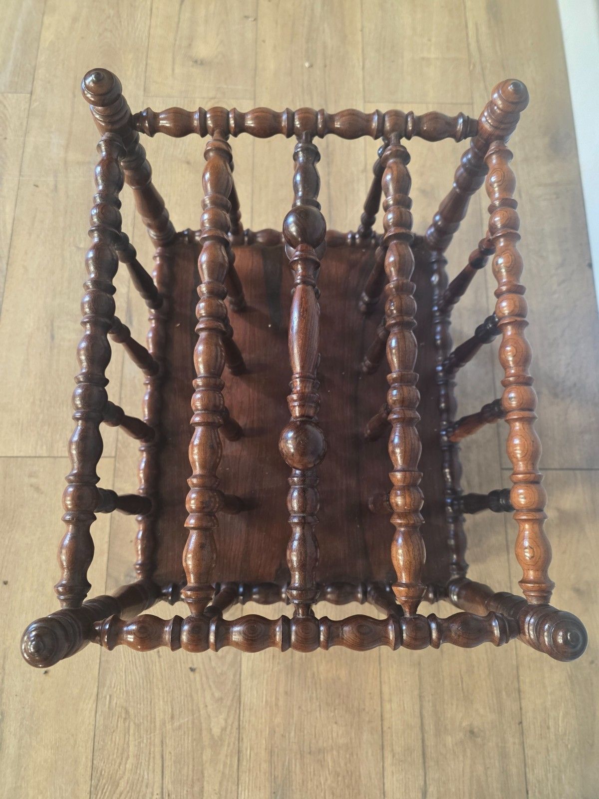 Antique Regency Rosewood Bobbin Turned Canterbury 1820s photo vinterior