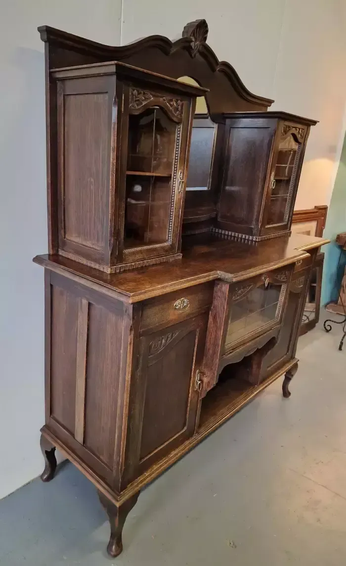 Oak Storage Buffet, 1930s, Vintage photo for sale