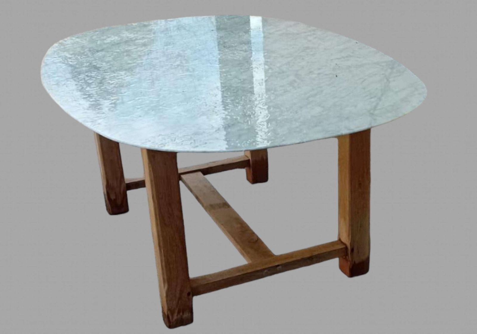 A Marble Topped Garden/Conservatory Table photo Garden Furniture