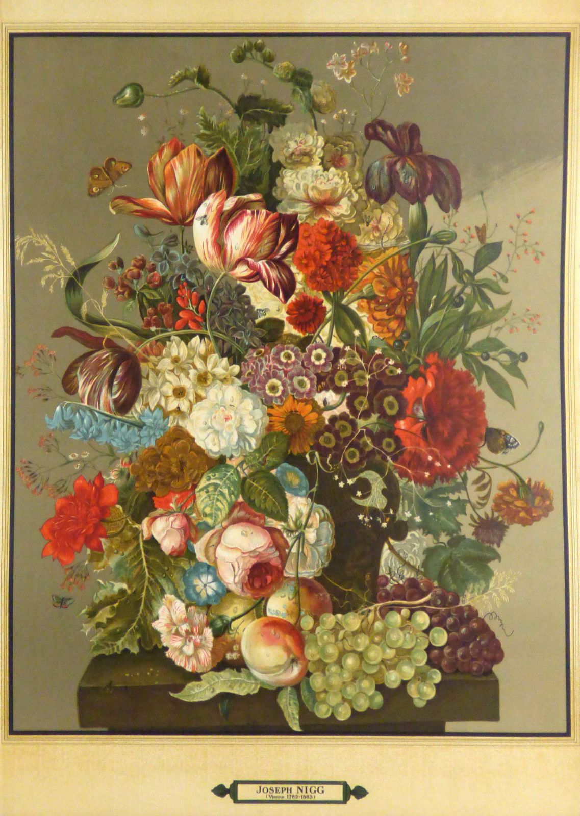 4350.0 Set Of Six  Botanical Joseph Nigg's Print Of Bouquet Of Flowers Wall Art Collectable photo