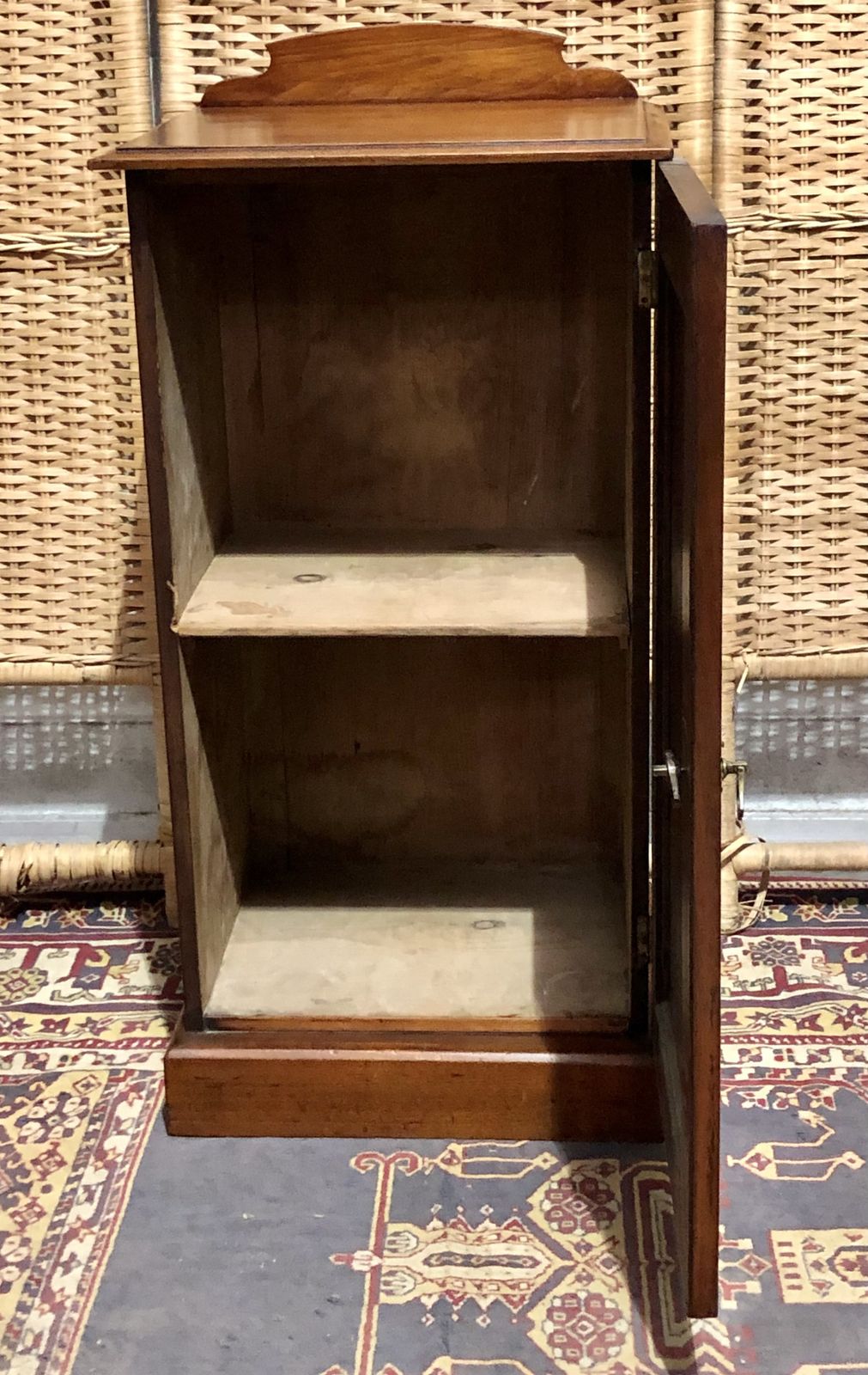 Edwardian Walnut Bedside Table Or Nightstand photo vinterior