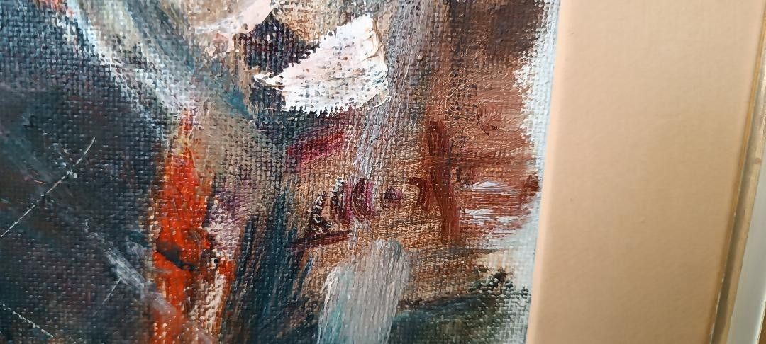 photo furniture Large Oil Painting On Canvas Alberto Alberti (1894 1974) 1959 Female Figure