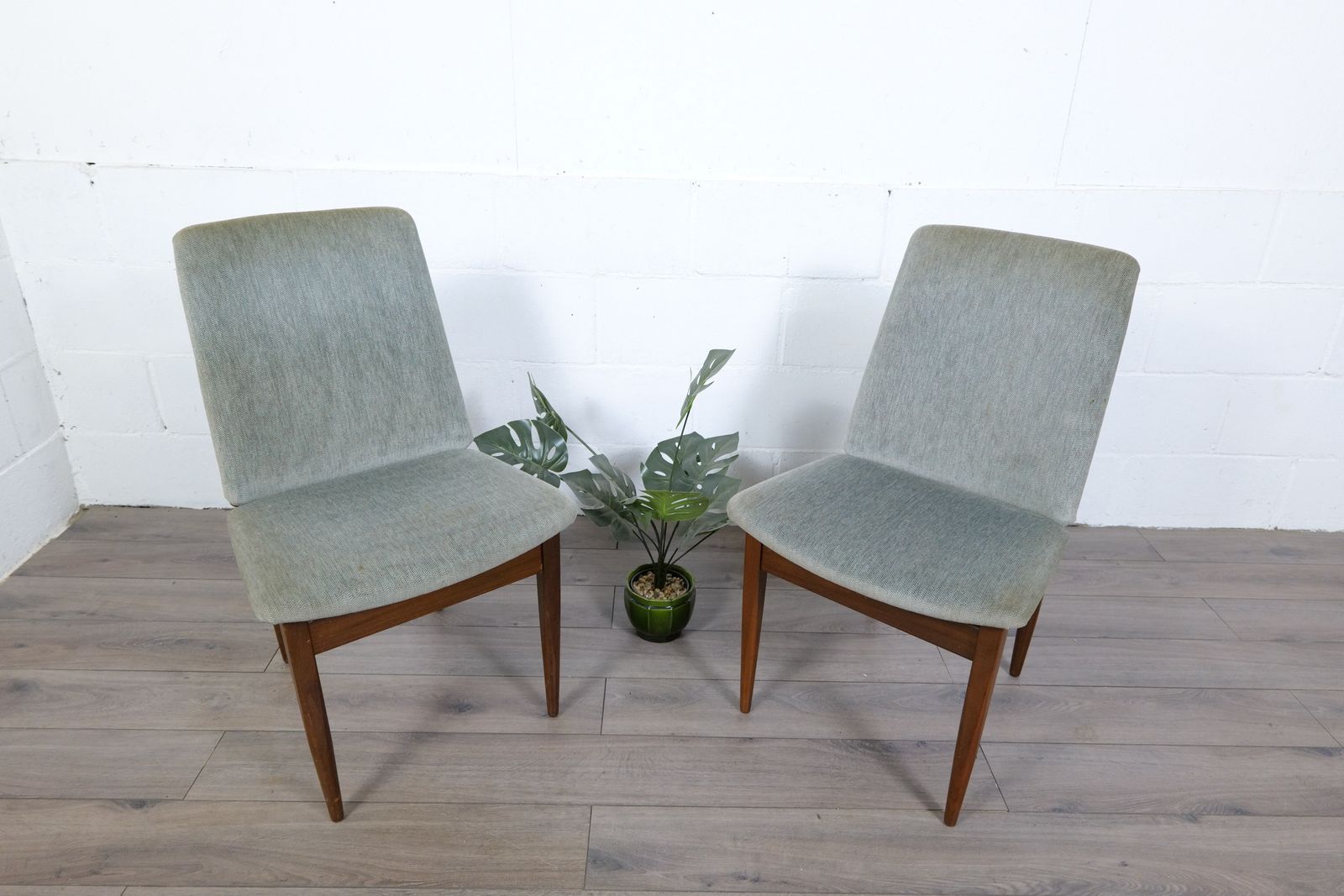 Pair Of Elliott's Of Newbury Eon Teak Dining Chairs photo for sale