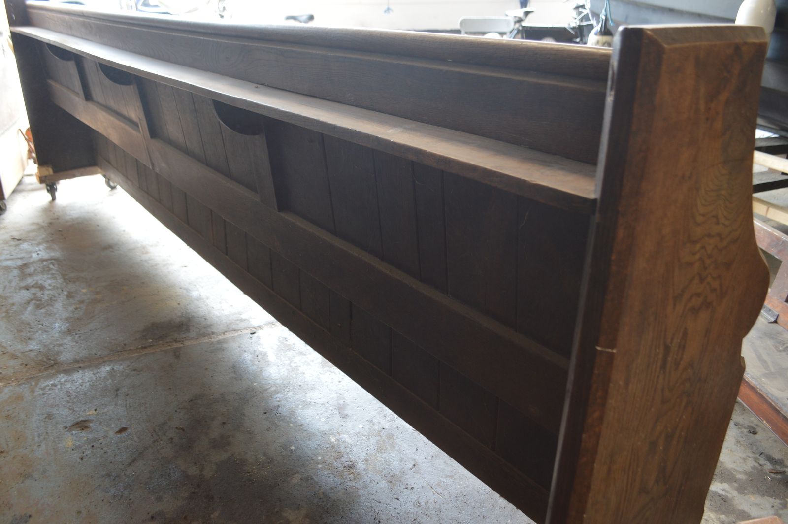 Church Pew Pine Chapel Kitchen Seating photo vinterior