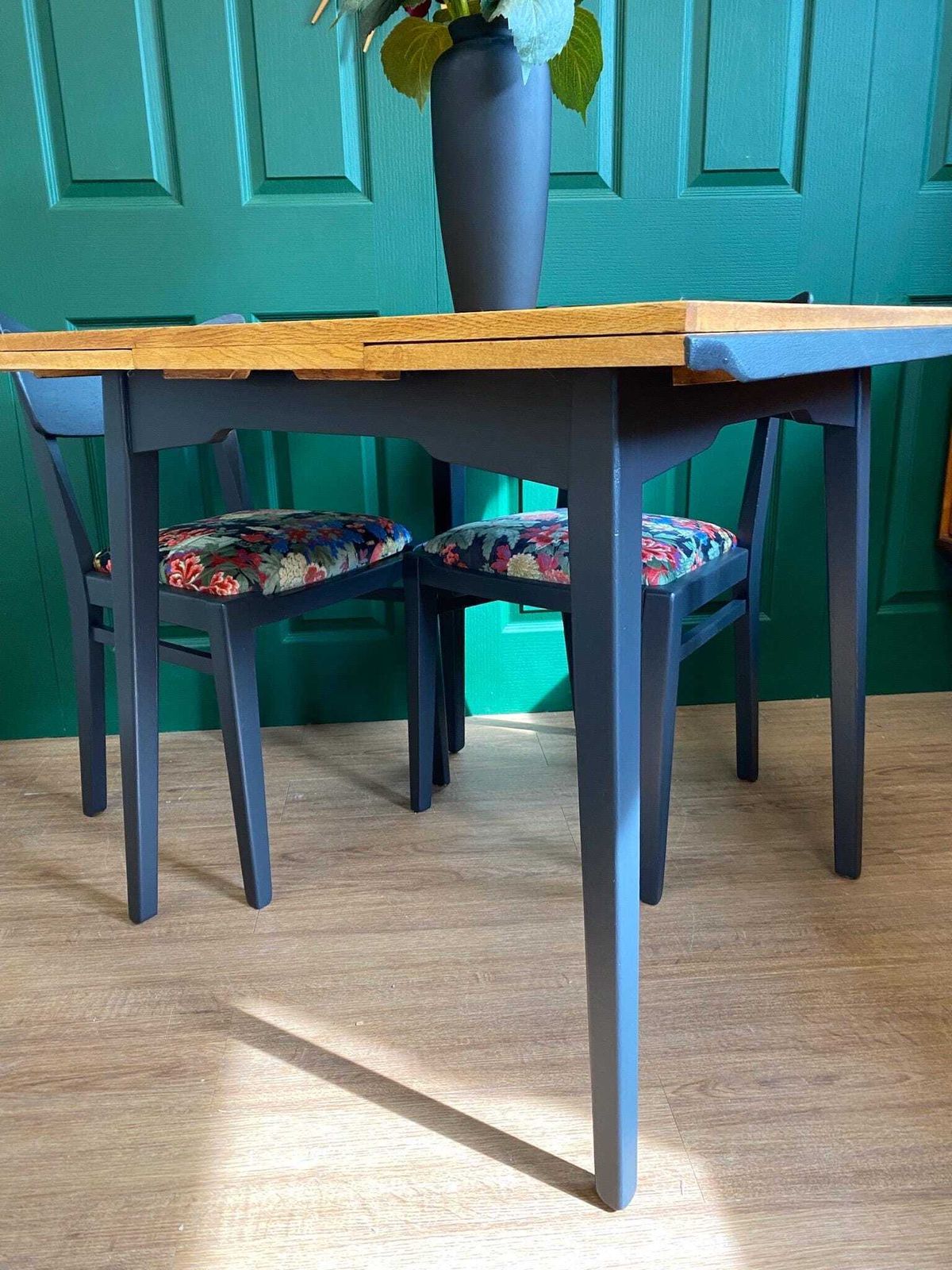 Refurbished Mid Century Modern 1960s Oak G Plan E Gomme Brandon Extending Dining Table And Four Chairs photo furniture