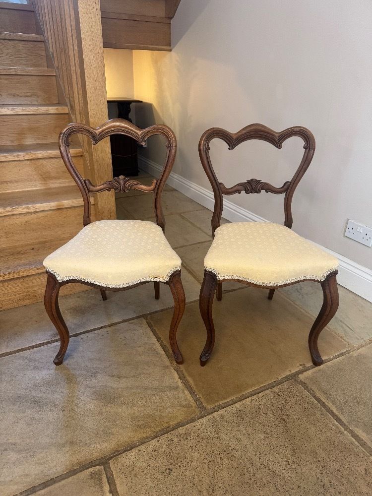 Fine Quality Set Of Six Victorian Rosewood Dining Chairs photo 1950.0