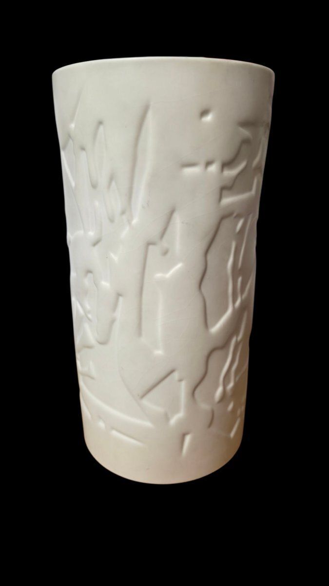 photo for sale étienne Hajdu (1907 1996) Roller Vase Manufacture Sèvres