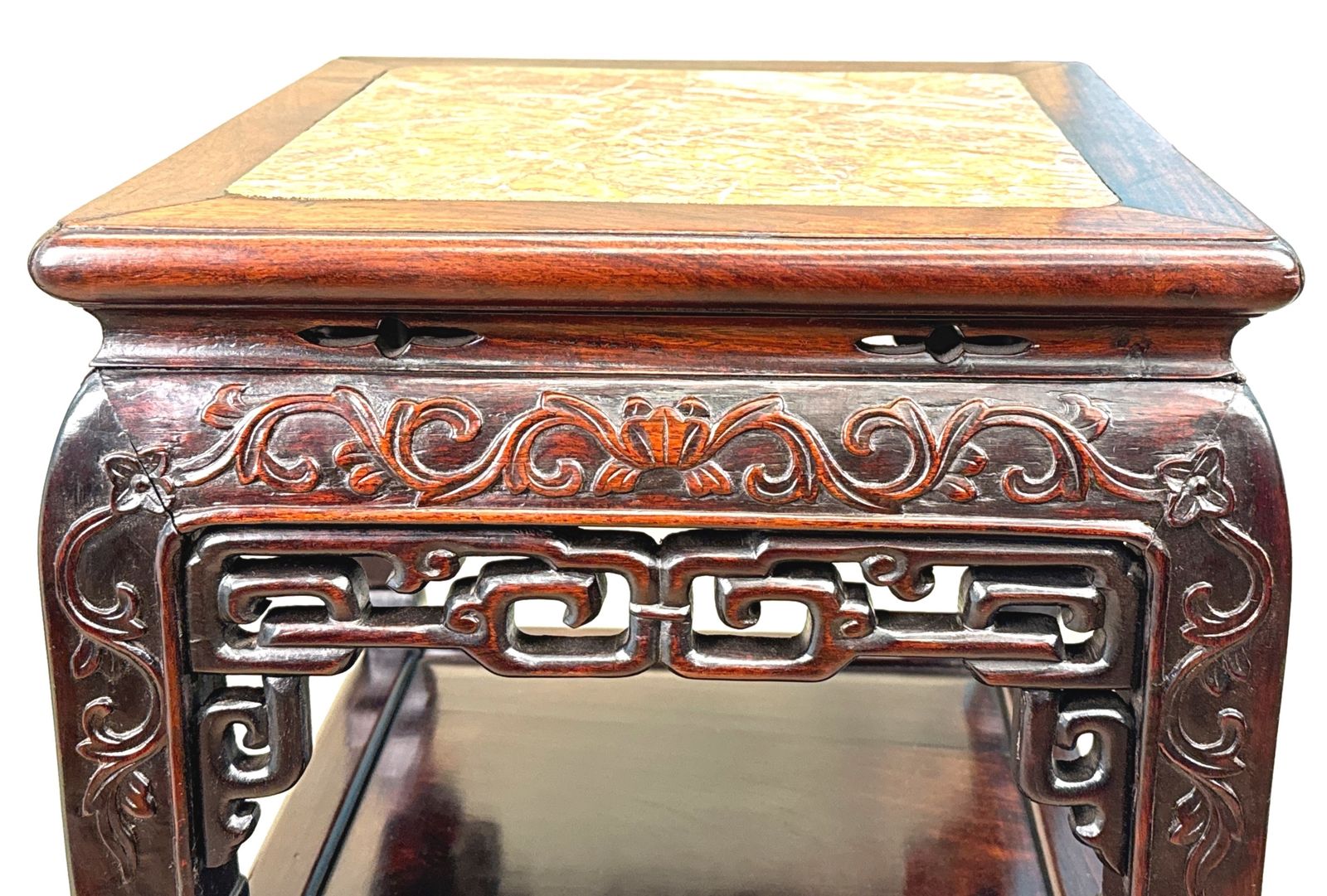 Tall 19th Century Pair Of Oriental Hardwood Stands (China, Circa 1880) photo Furniture
