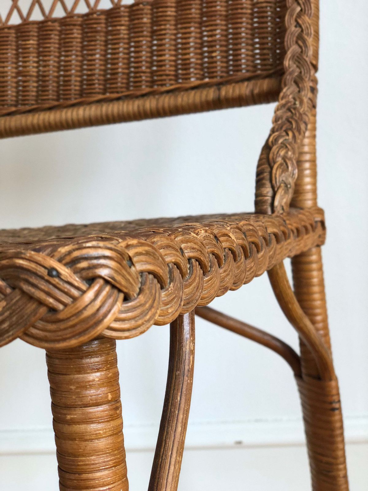Vintage Rattan Chair By R. Wengler, Copenhagen photo buy