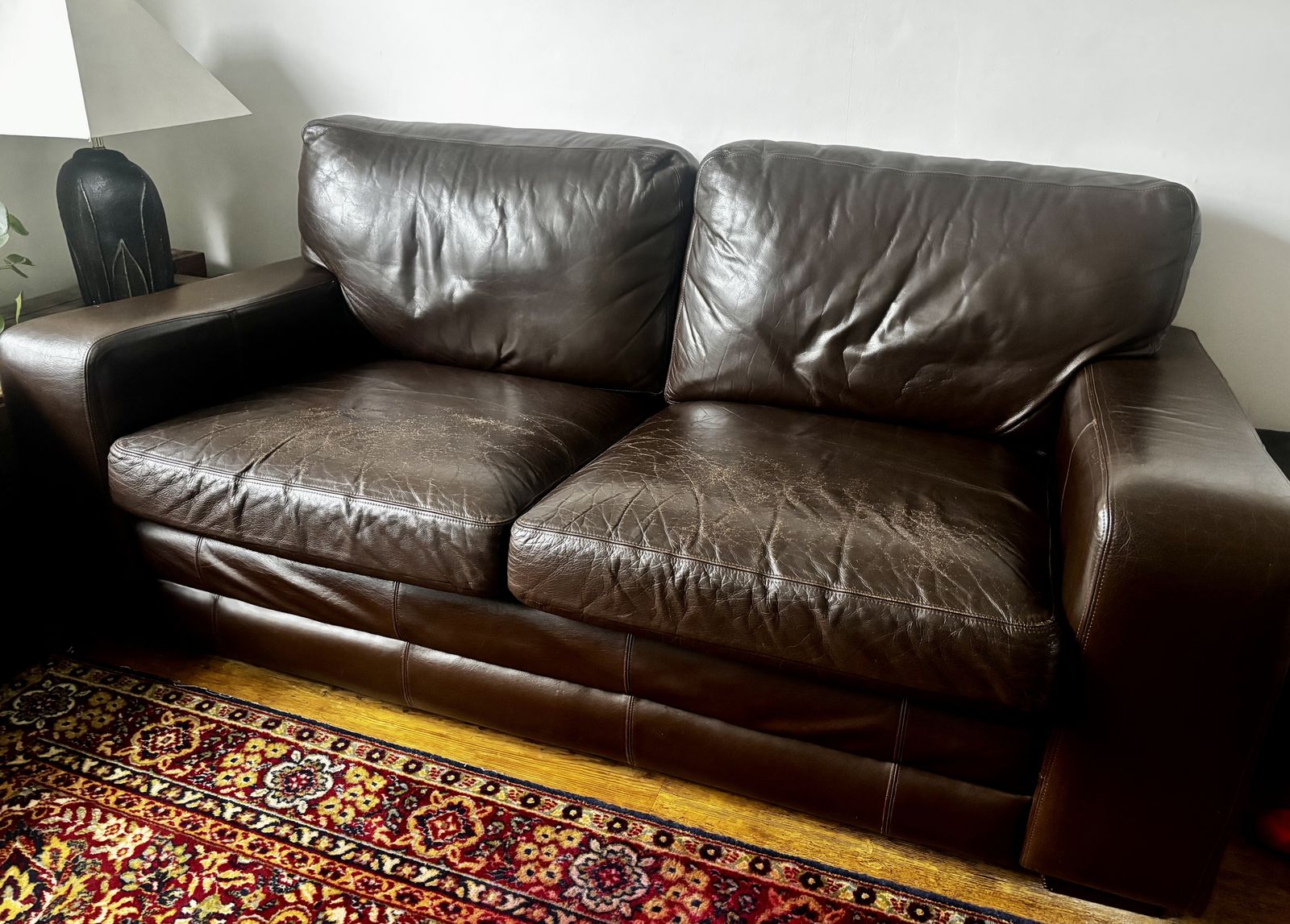 2 X Sloane Darlings Of Chelsea Brown Leather Sofas   3 Seater & 2 Seater (Free) photo furniture