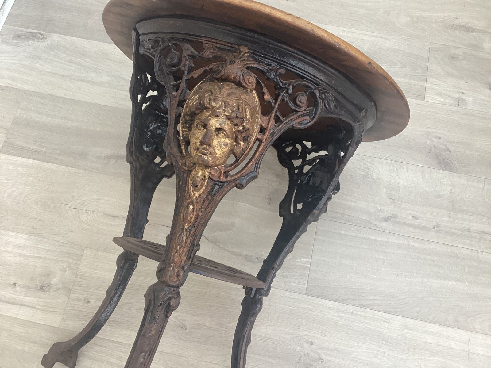 Victorian Cast Iron Table, Early 20th Century photo furniture