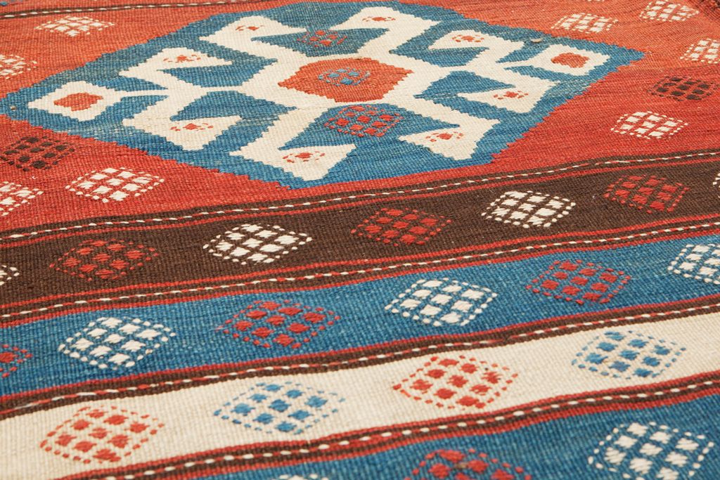 Vintage Azarbijan Kelim Carpet 440x175cm photo furniture