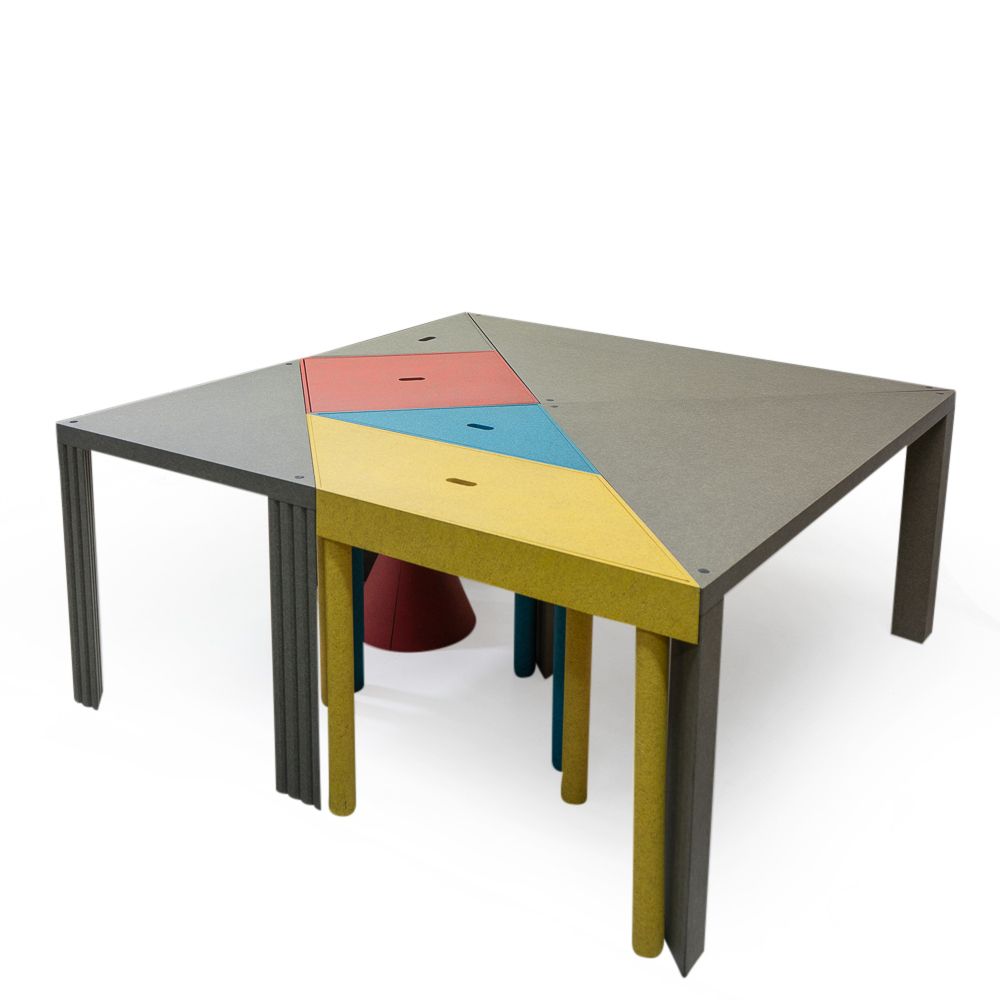 Set Of 7, Tangram Tables By Massimo Morozzi For Cassina, 1980s photo Furniture