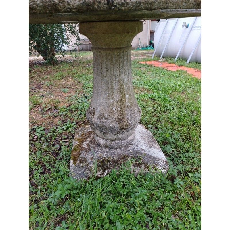 1960s Scrap Cement Garden Table photo vinterior