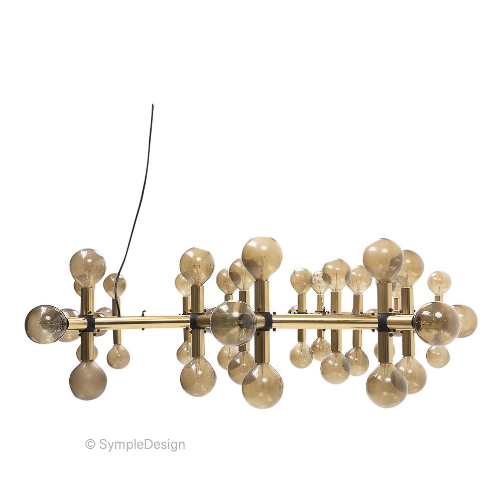 photo for sale Atomic Ceiling Lamp By Haussmann For Swisslamps International, 1960s