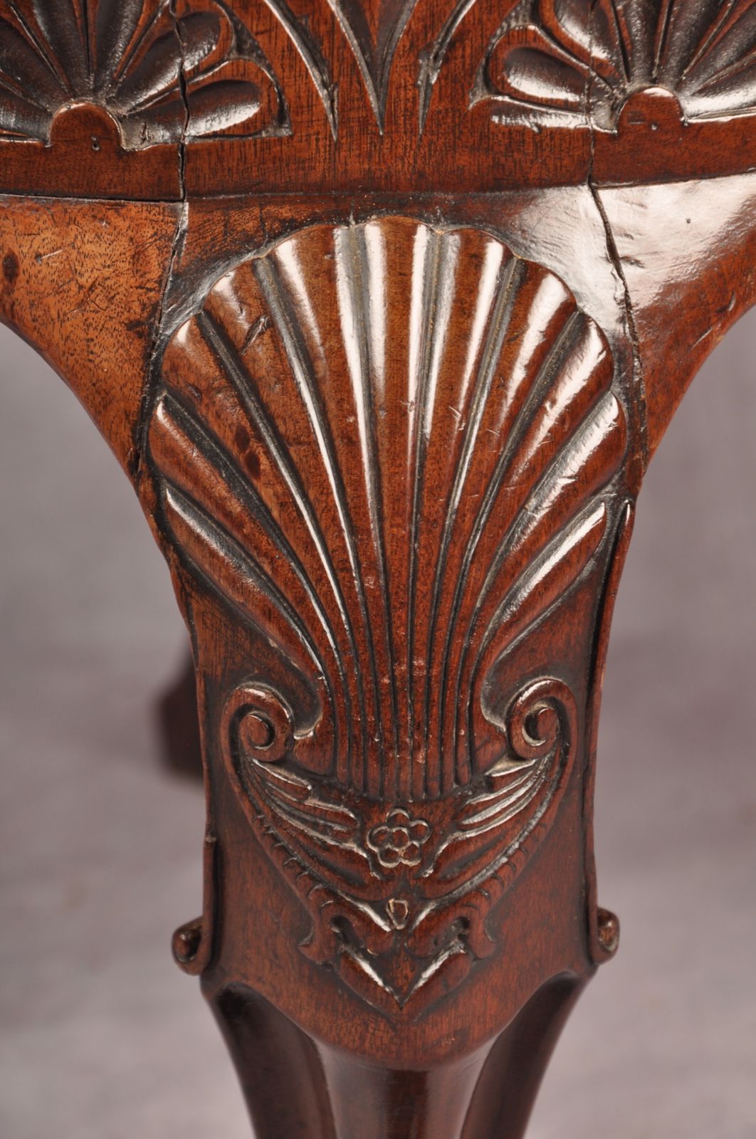 A Rare Dated 18th Century Irish Mahogany Desk Chair photo for sale