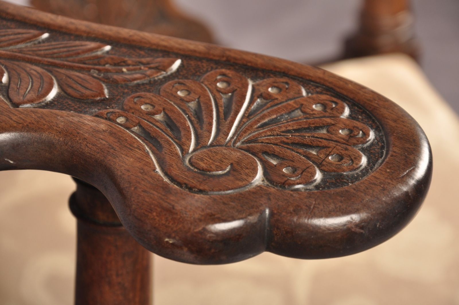 photo for sale A Rare Dated 18th Century Irish Mahogany Desk Chair
