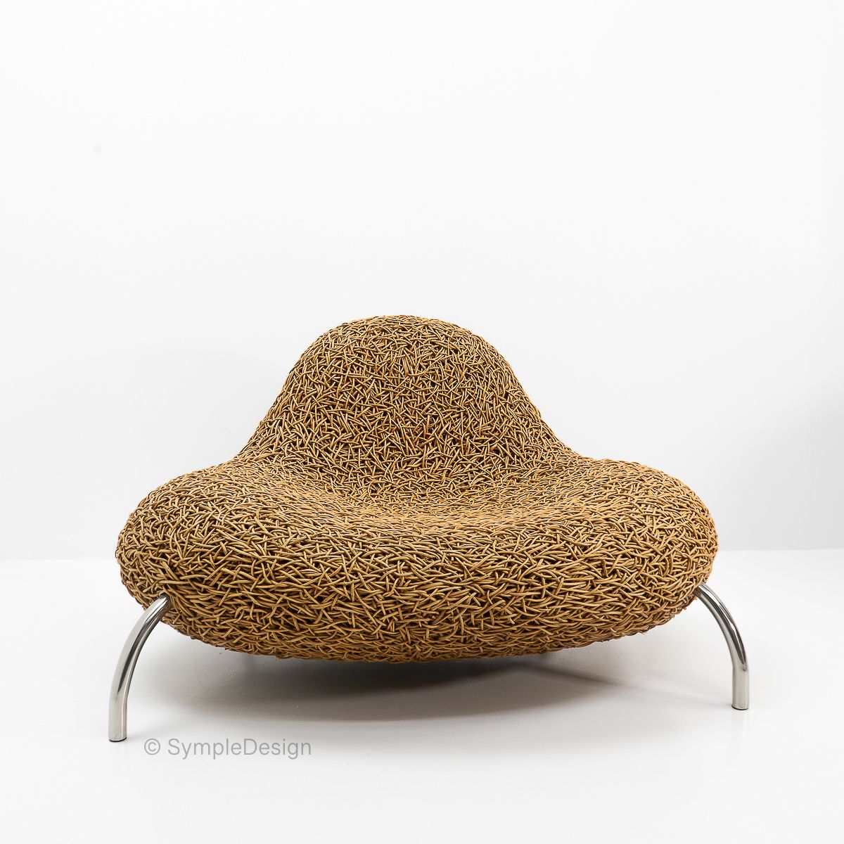 Contemporary Design Planet 2001 Rattan Lounge Chair, 2000s photo 2600.0