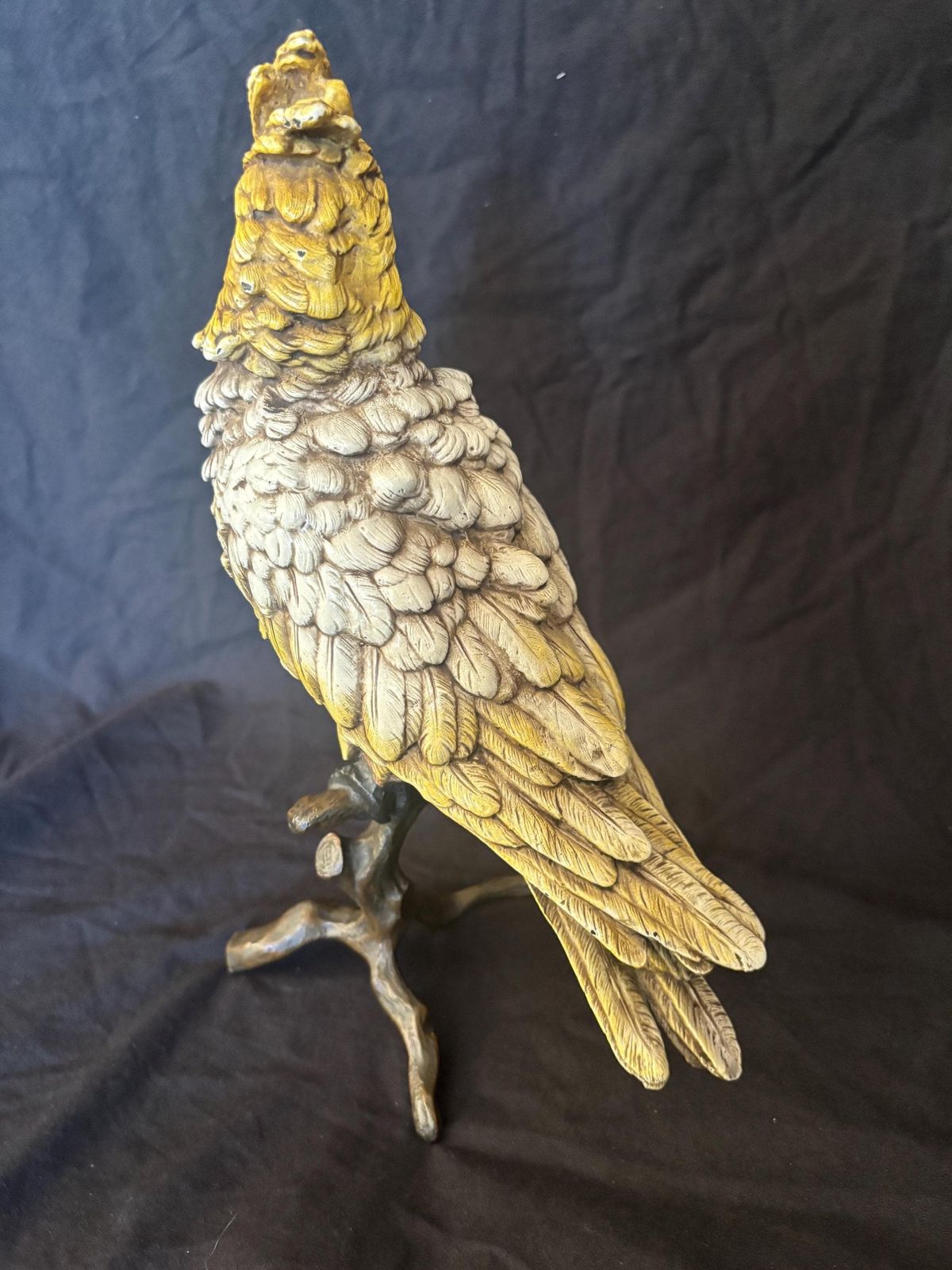 Bergman: Large Austrian Cold Painted Bronze Model Of A Cockatoo photo furniture
