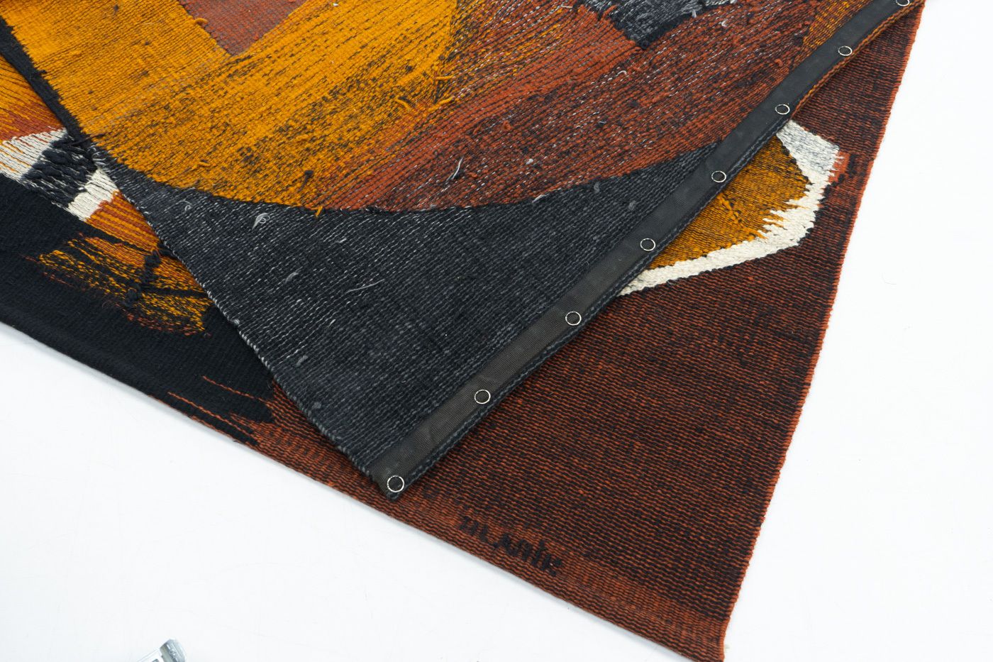 Art Jan Hladik Woolen Tapestry – Czechoslovakia, 1980s photo