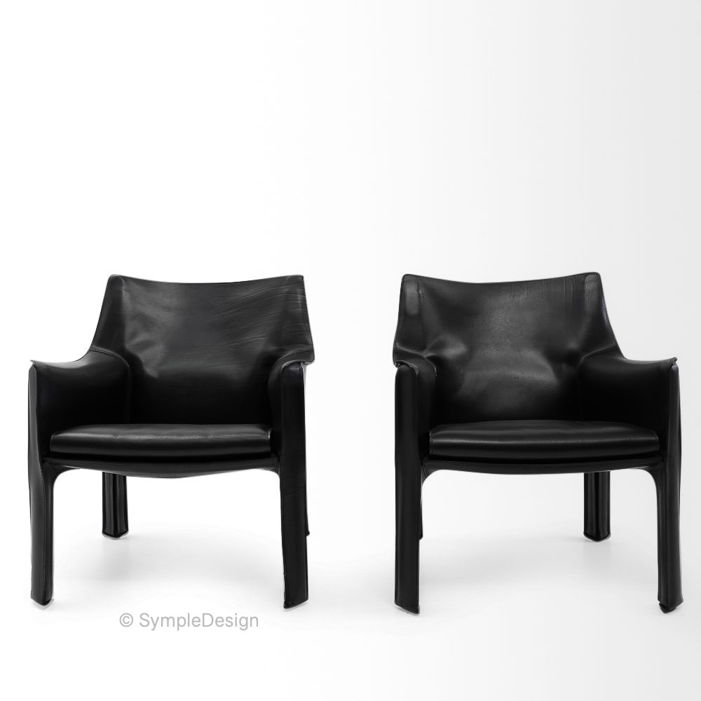 Cab 414 Armchairs By Mario Bellini For Cassina, Set Of 2 photo furniture