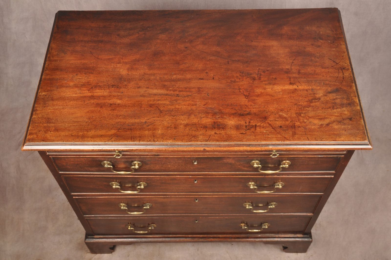 Fine 18th Century Mahogany Chest Of Drawers photo vintage