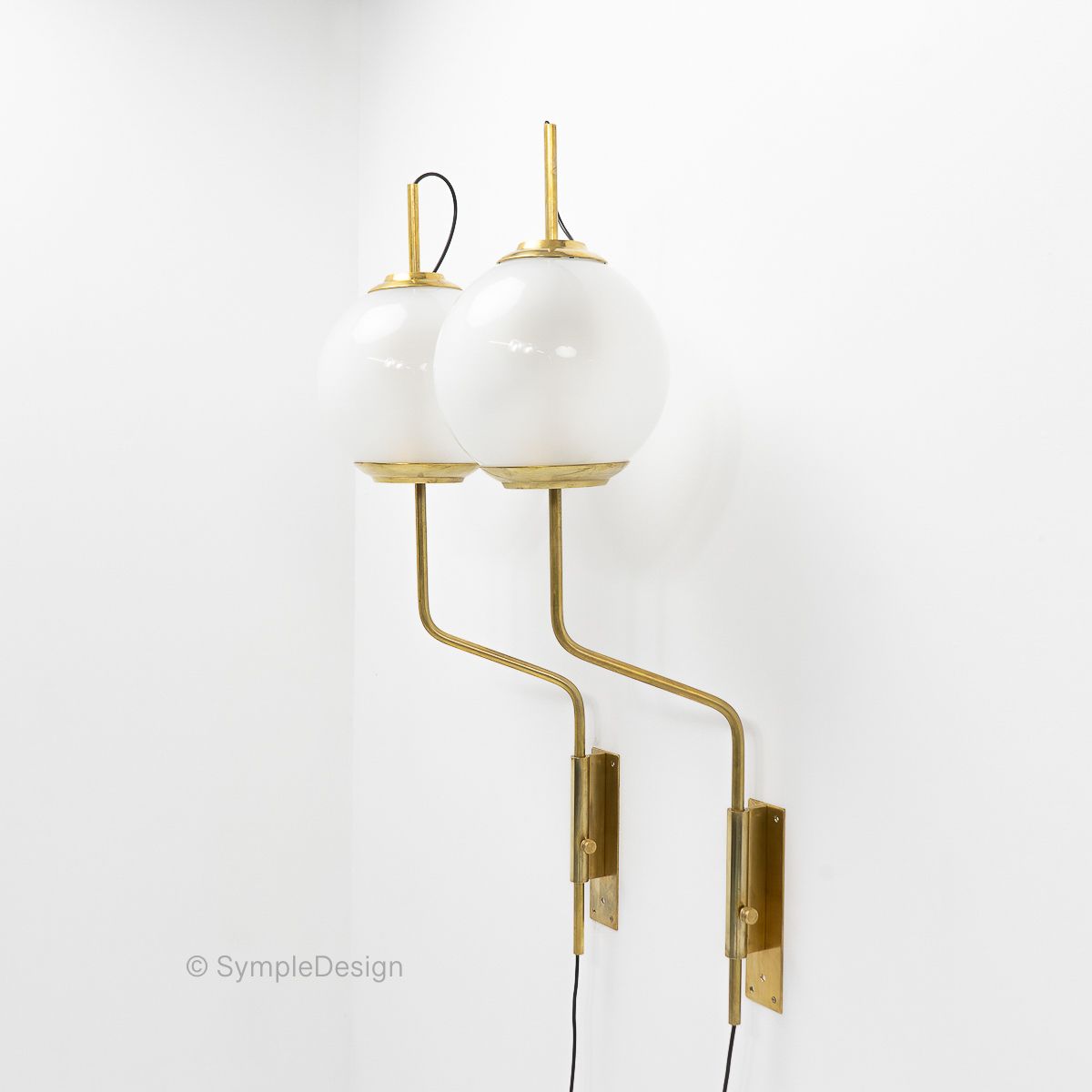 photo for sale Lp 11 Pallone Sconces By Luigi Caccia Dominioni For Azucena, 1970s