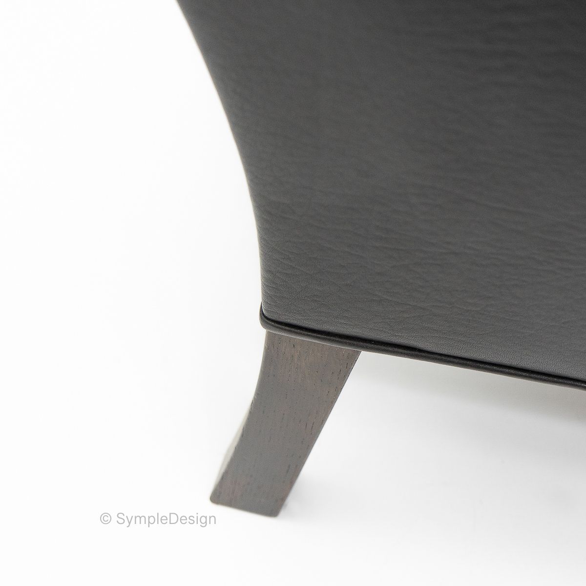 photo vinterior Black Leather Wingchair And Footstool By Borge Mogensen, 1960s