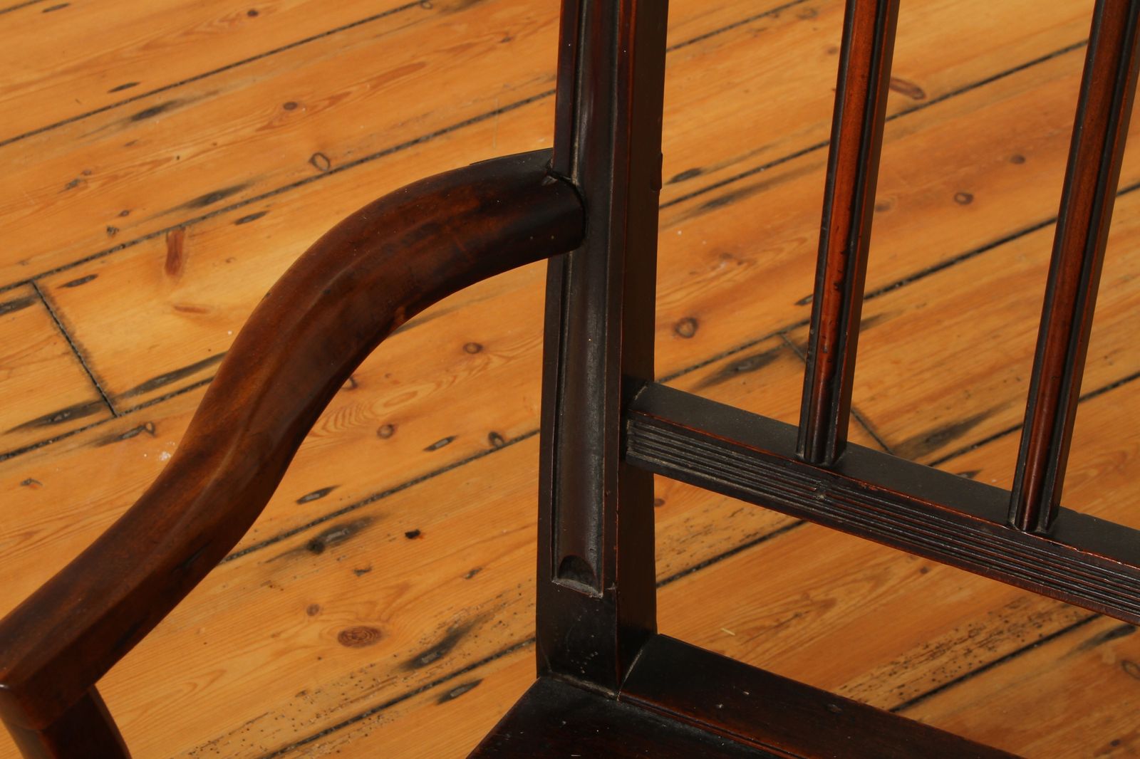 Fine English Fruitwood Arm Chair Early 19th Century photo Furniture