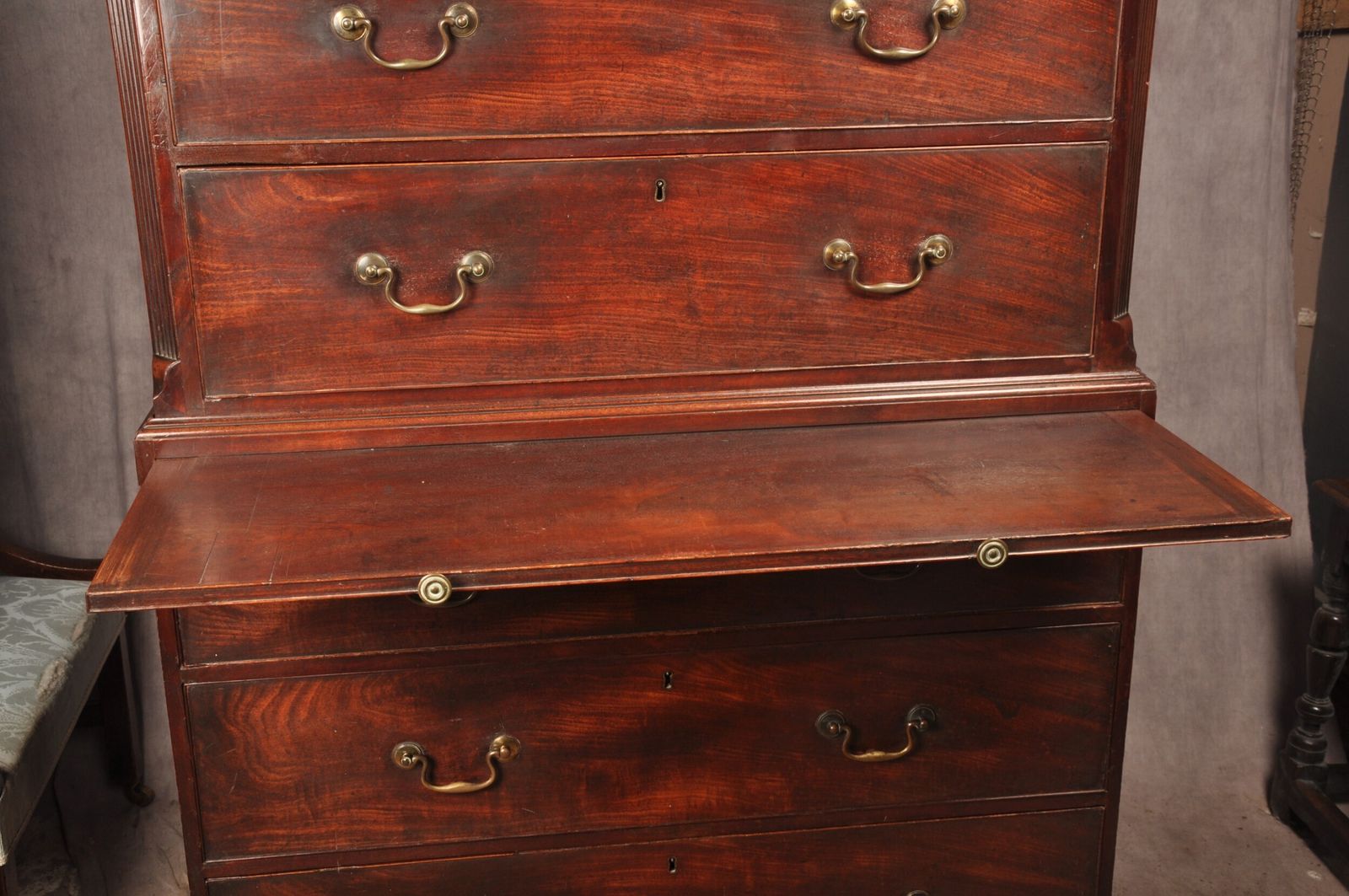 Fine 18th Century Mahogany Tallboy photo vintage