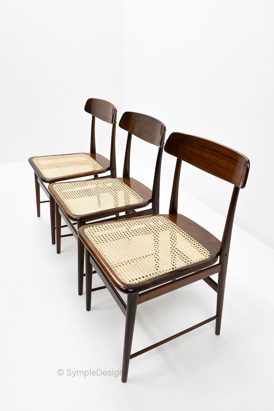 Sergio Rodrigues, Lucio Chairs For Oca Brazil, 1950s photo vintage