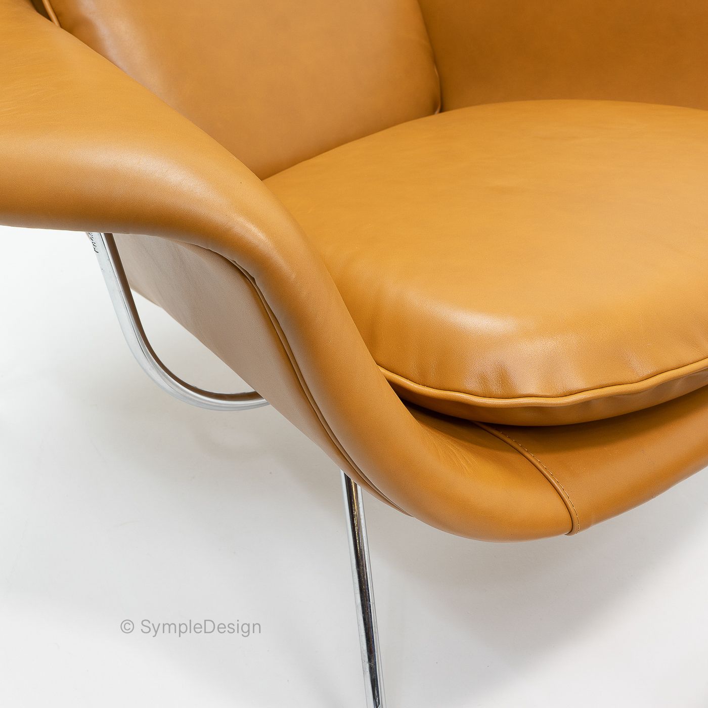 photo buy Womb Chair And Ottoman By Eero Saarinen For Knoll, 2000s