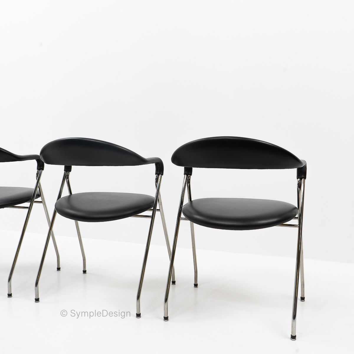 Swiss Design Classic Hans Eichenberger Saffa Chairs, Set Of Four, 1980s photo Furniture