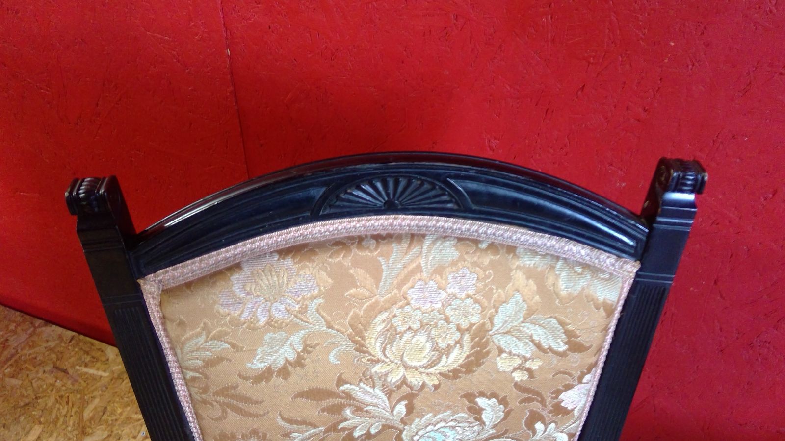 A Pair Of Aesthetic Period Ebonised Salon Chairs By Lamb Of Manchester photo for sale