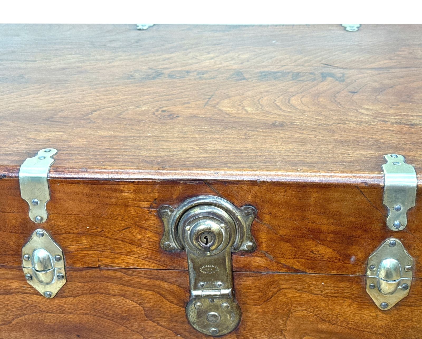 Large 19th Century American Military Camphor Campaign Trunk (United States, Circa 1860) photo 3250.0