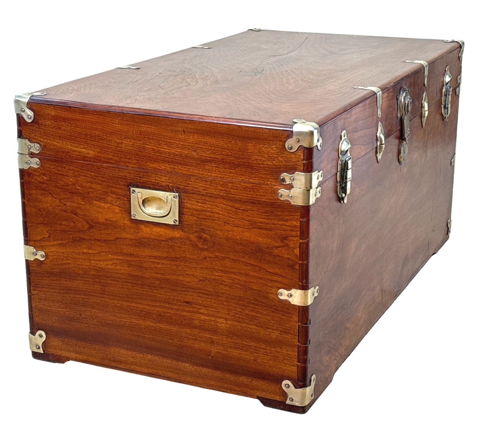 photo buy Large 19th Century American Military Camphor Campaign Trunk (United States, Circa 1860)