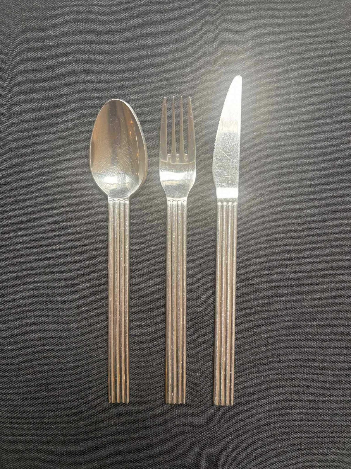 Vintage Ikea Strateg Flatware Set: Stainless Steel, Ehlen Johansson Design photo for sale