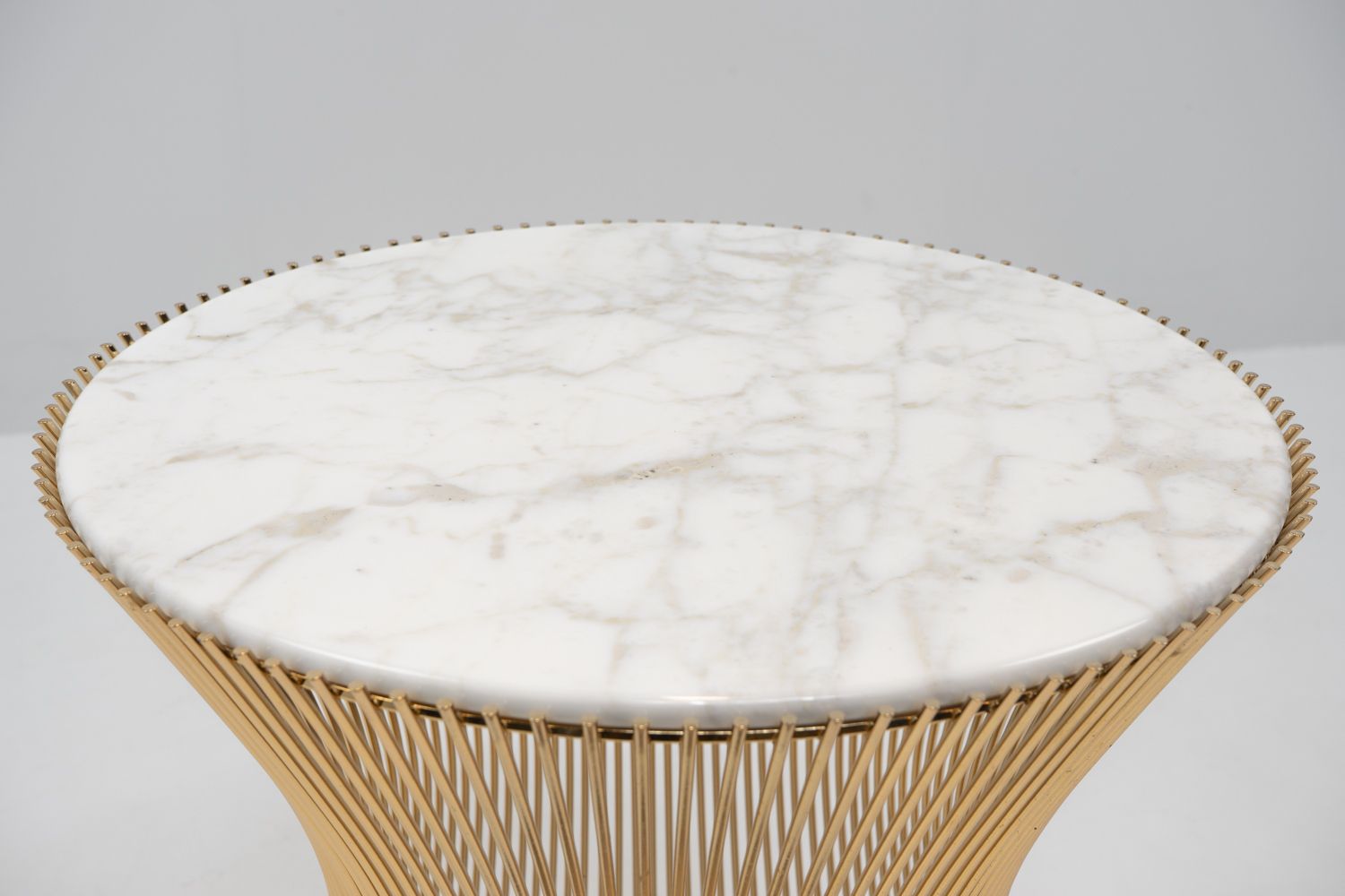 Side Table By Warren Platner For Knoll International, 18k Gold photo 2000.0