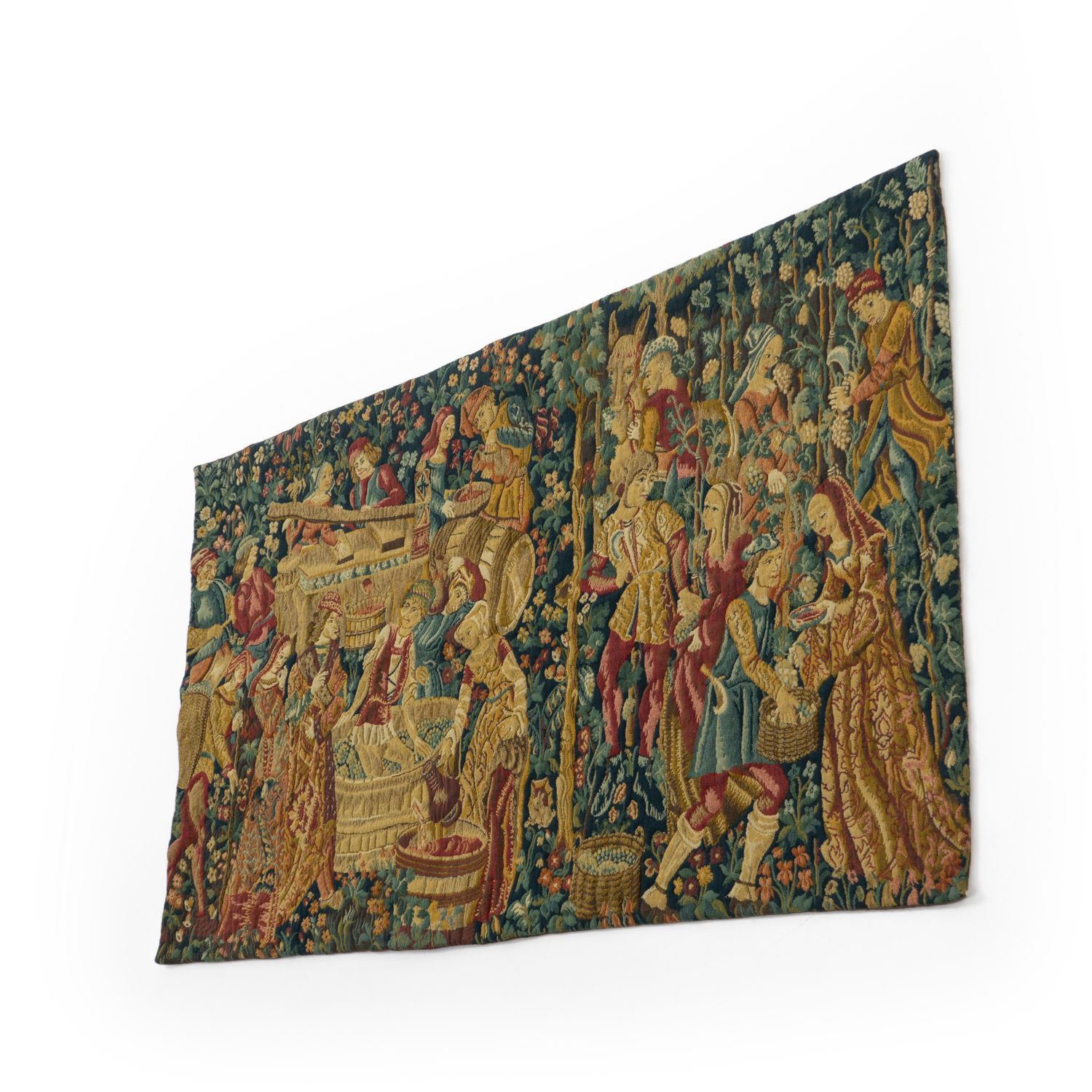Jacquard Tapestry From Aubsson, Attr. To Jean Laurent, France 1970s photo furniture