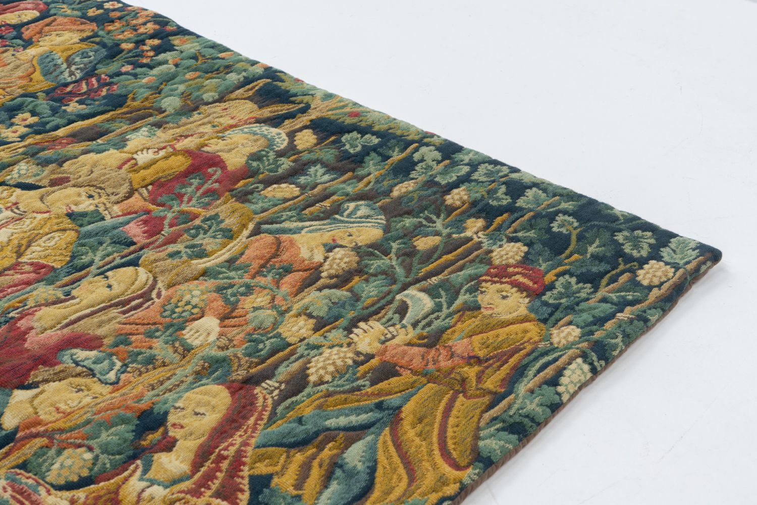 Jacquard Tapestry From Aubsson, Attr. To Jean Laurent, France 1970s photo buy