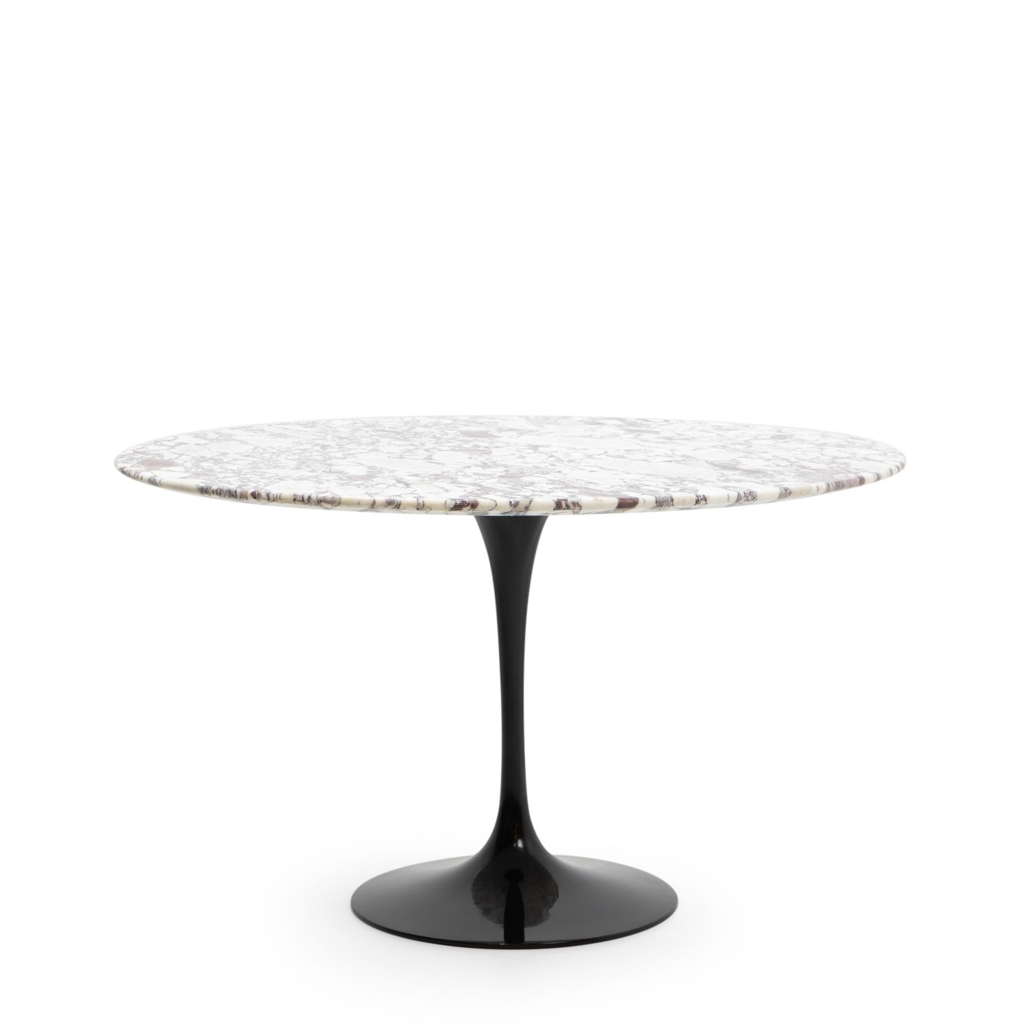 Round Calacatta Viola Marble Dining Table By Eero Saarinen For Knoll, 1970s