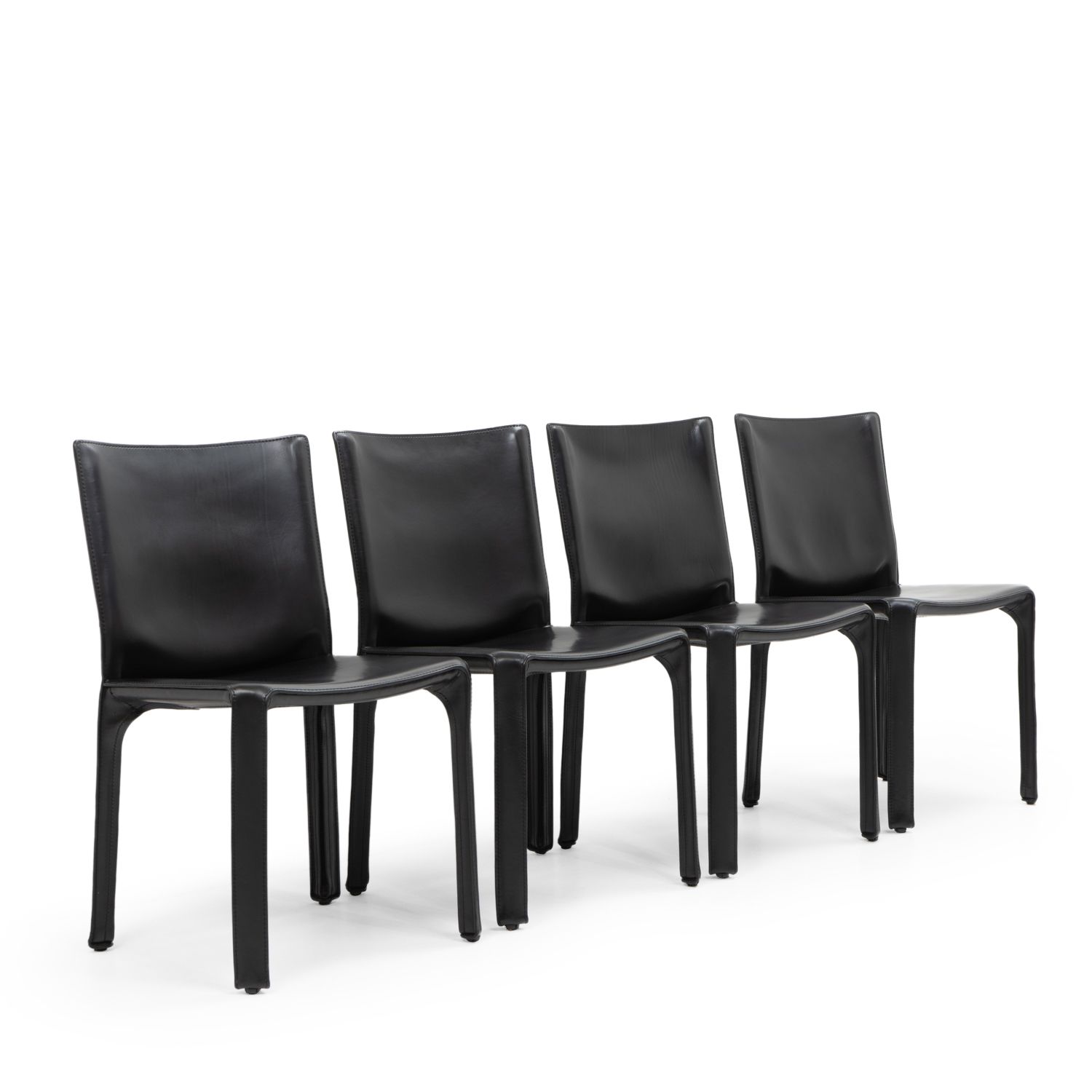 Mario Bellini For Cassina Cab 412, Set Of Four, 1990s