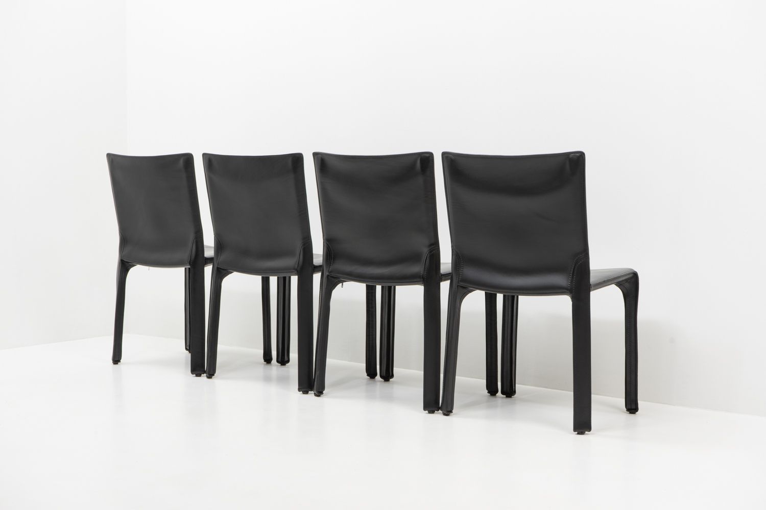 Mario Bellini For Cassina Cab 412, Set Of Four, 1990s photo Furniture