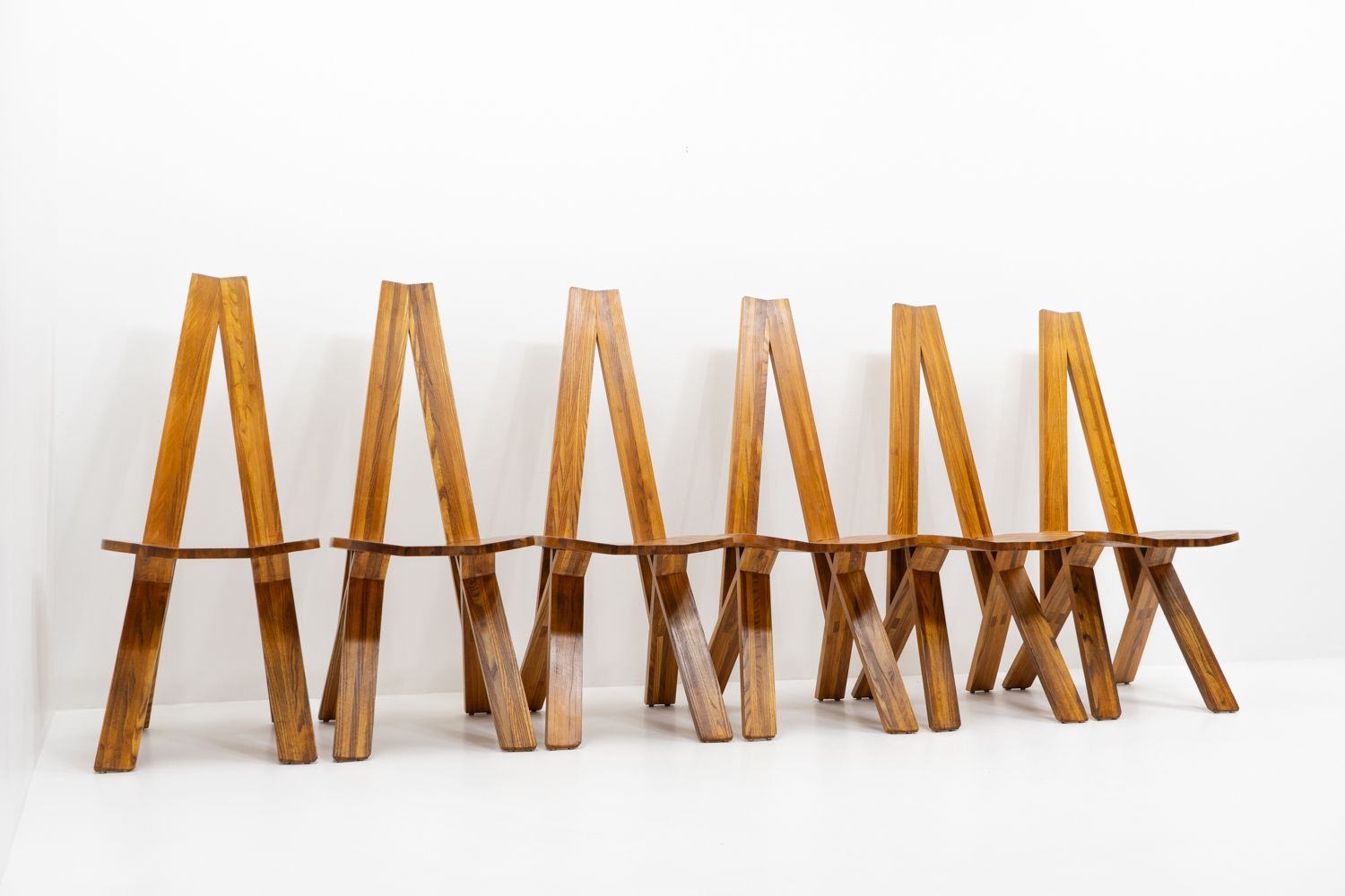 Original French Design Pierre Chapo S45 Chairs, Set Of Six – 1970s photo Furniture