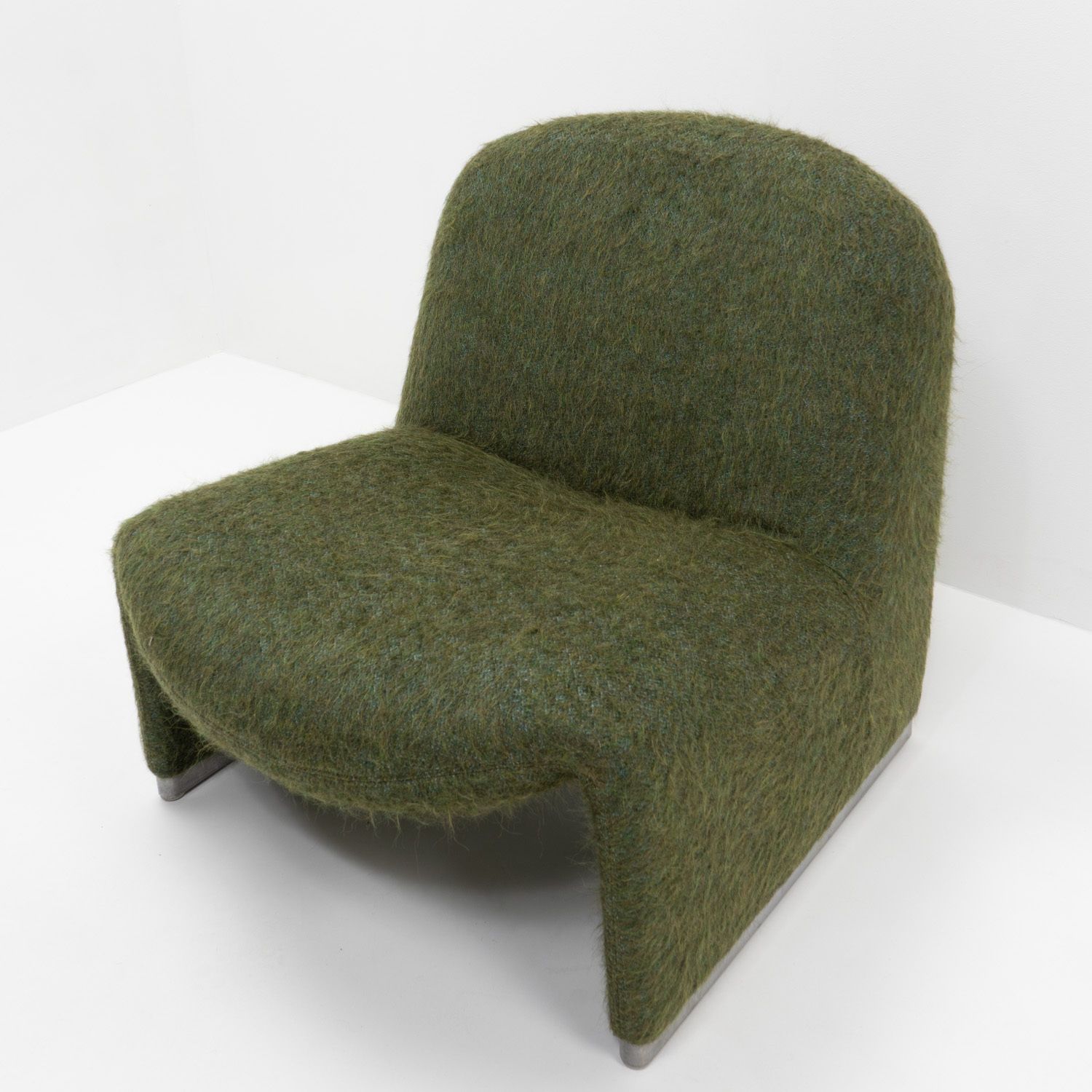 Alky Chair By Giancarlo Piretti, In Pierre Frey Yeti Wool, 1980s photo for sale