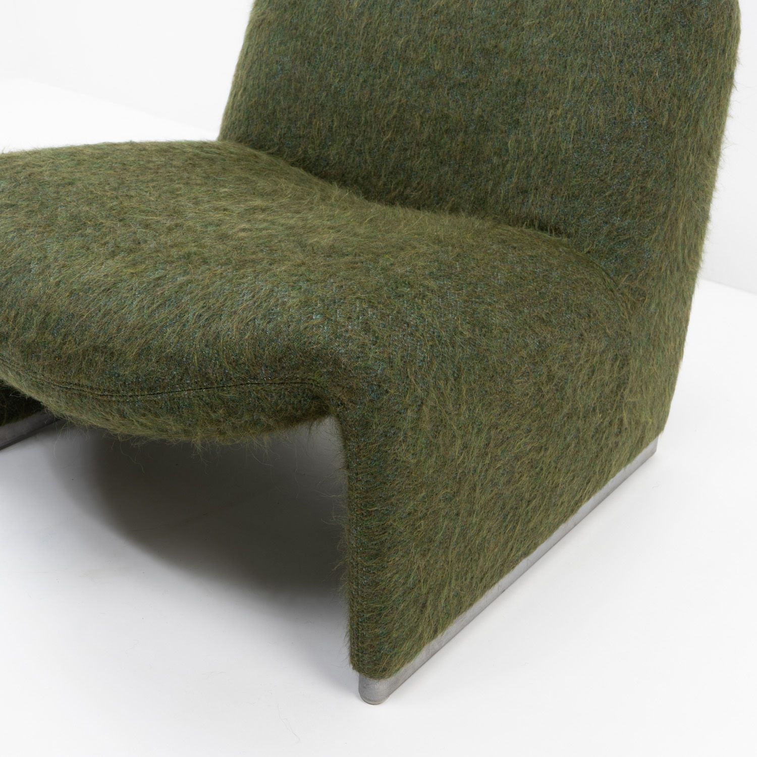 Alky Chair By Giancarlo Piretti, In Pierre Frey Yeti Wool, 1980s photo vintage