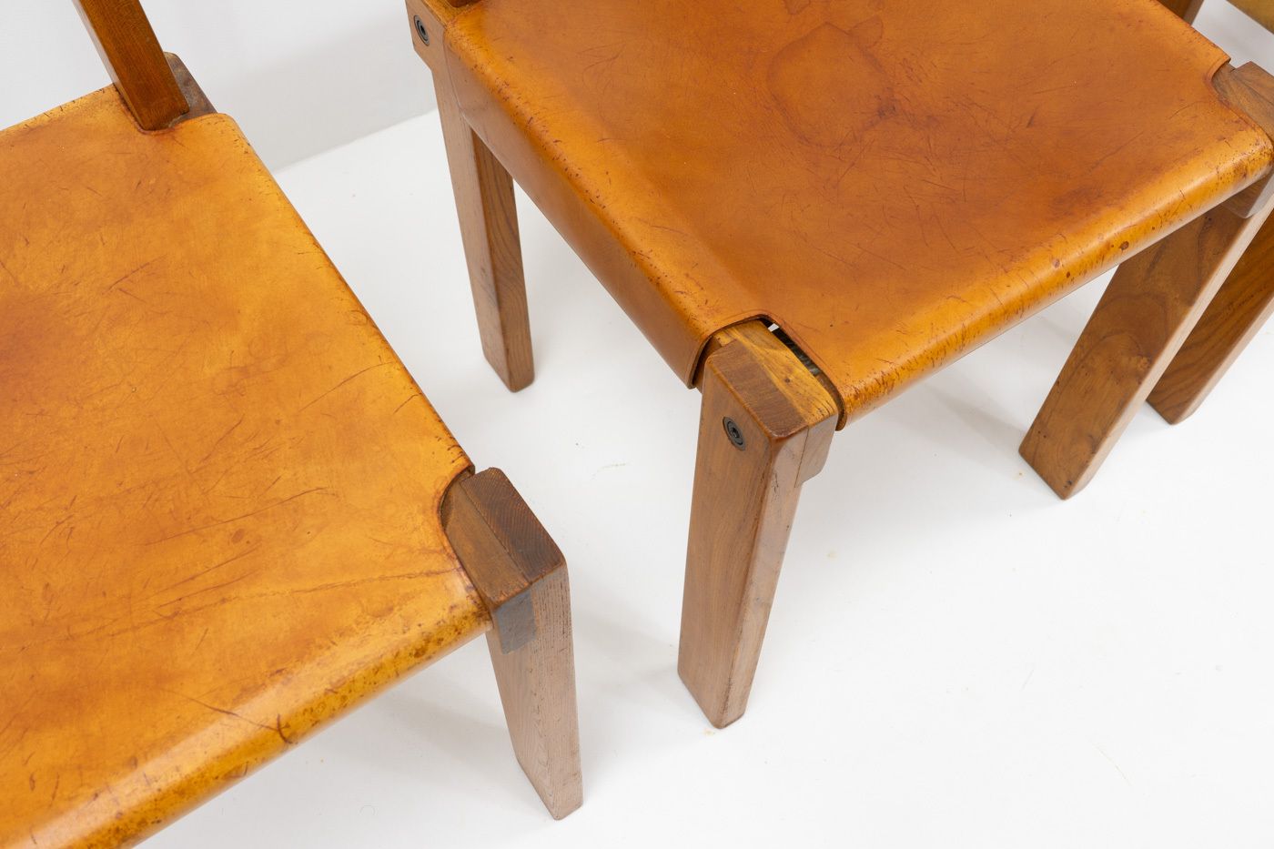 photo for sale Original Pierre Chapo S24 Chairs France 1970s  Set Of 4