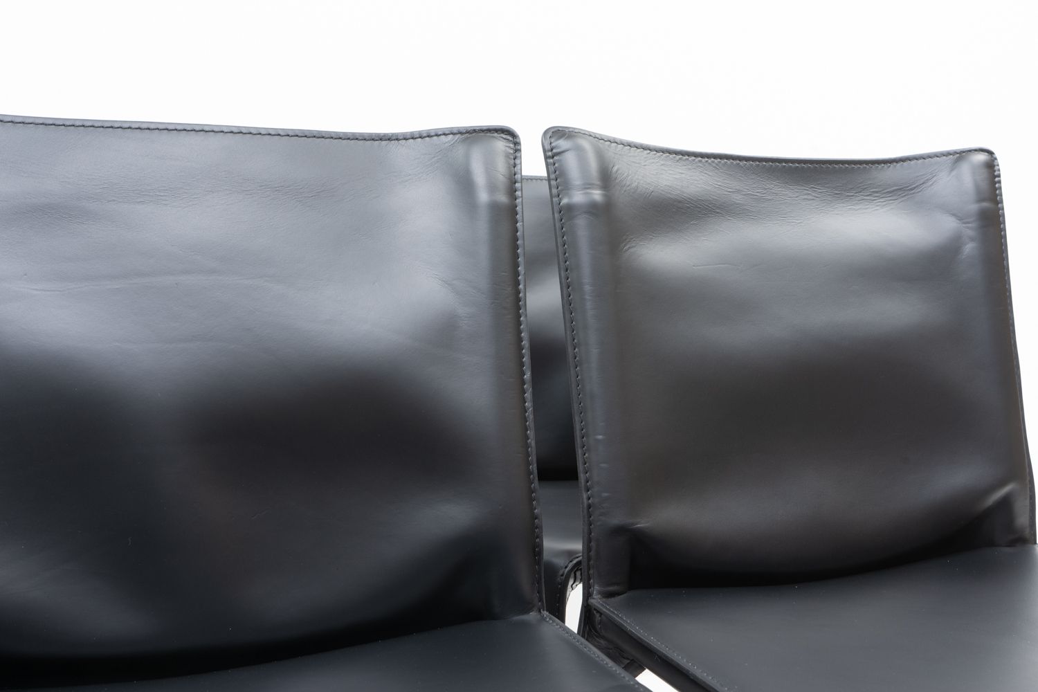 Furniture Mario Bellini For Cassina Cab 412, Set Of 10, 1990s photo