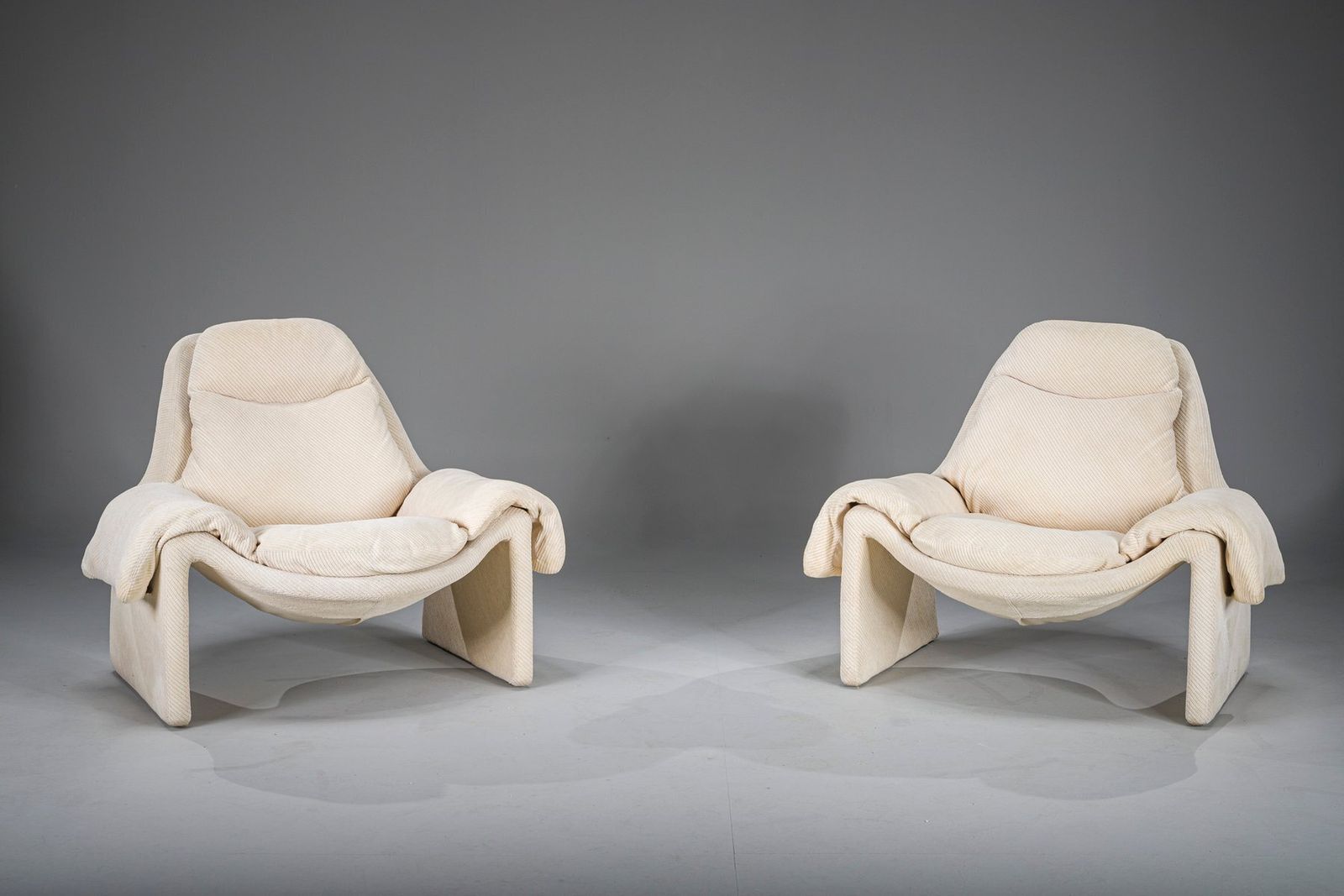 P60 Chairs And Ottomans By Vittorio Introini For Saporiti, 1960s, Set Of 4 photo 2706.0