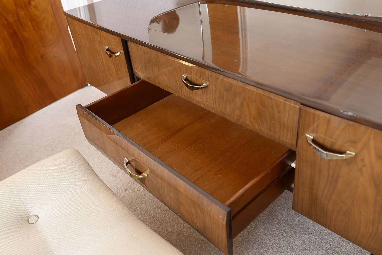 photo furniture A Superb Walnut Veneered Dressing Table By Meredew